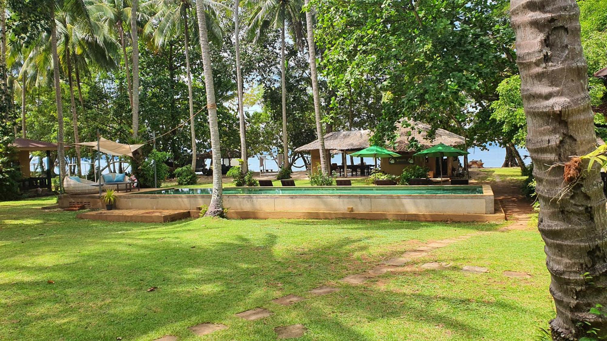 Melina Beach Front Bungalows Tha Lane Bay Exteriör bild